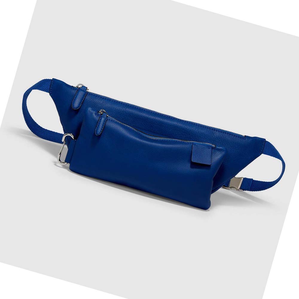 Women's Ecco Journey Crossbody Shoulder Bags Blue | Canada 377MQZ